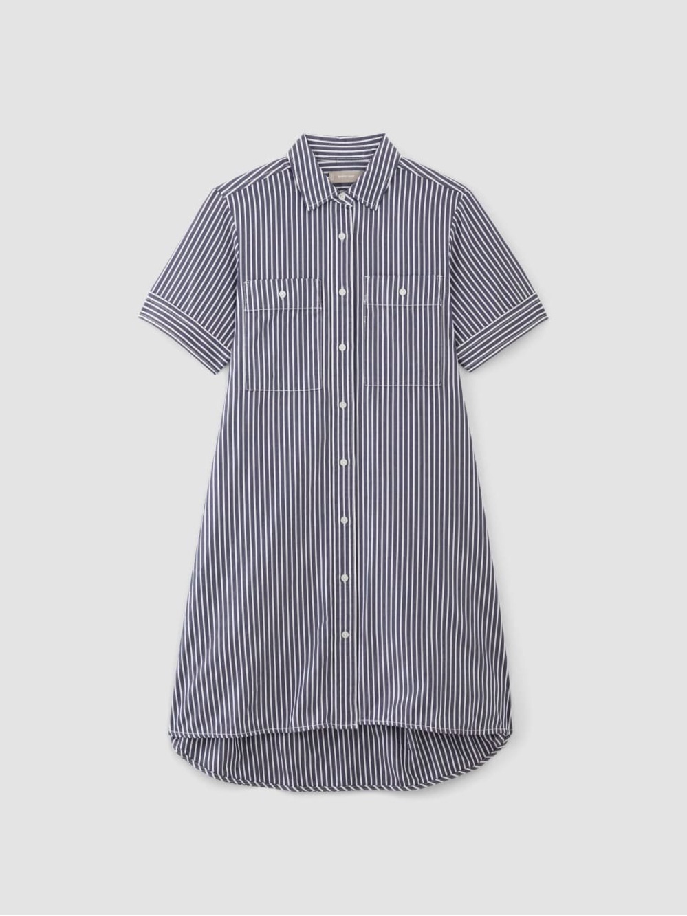 Everlane Daytripper Shirt Dress, Navy &  White, Sz XS